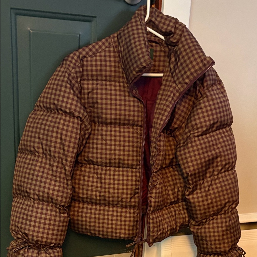 Plaid Puffer Jacket